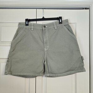 Cotton On Green Denim Carpenter Shorts